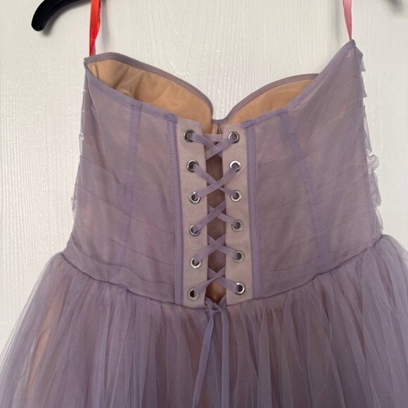 Milla Lavender Sheer Maxi Tulle Dress - Picture 7 of 8